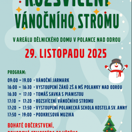 Rozsvícení vánočního stromu