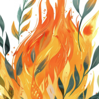 Novoroční opékání špekáčků