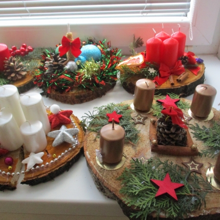 Adventní svícny 6.A